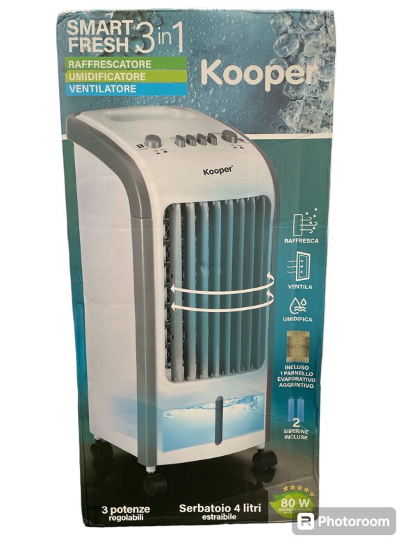 KOOPER SMART FRESH 3in1 RAFFRESCATORE UMIDIFICATORE VENTILATORE 80w