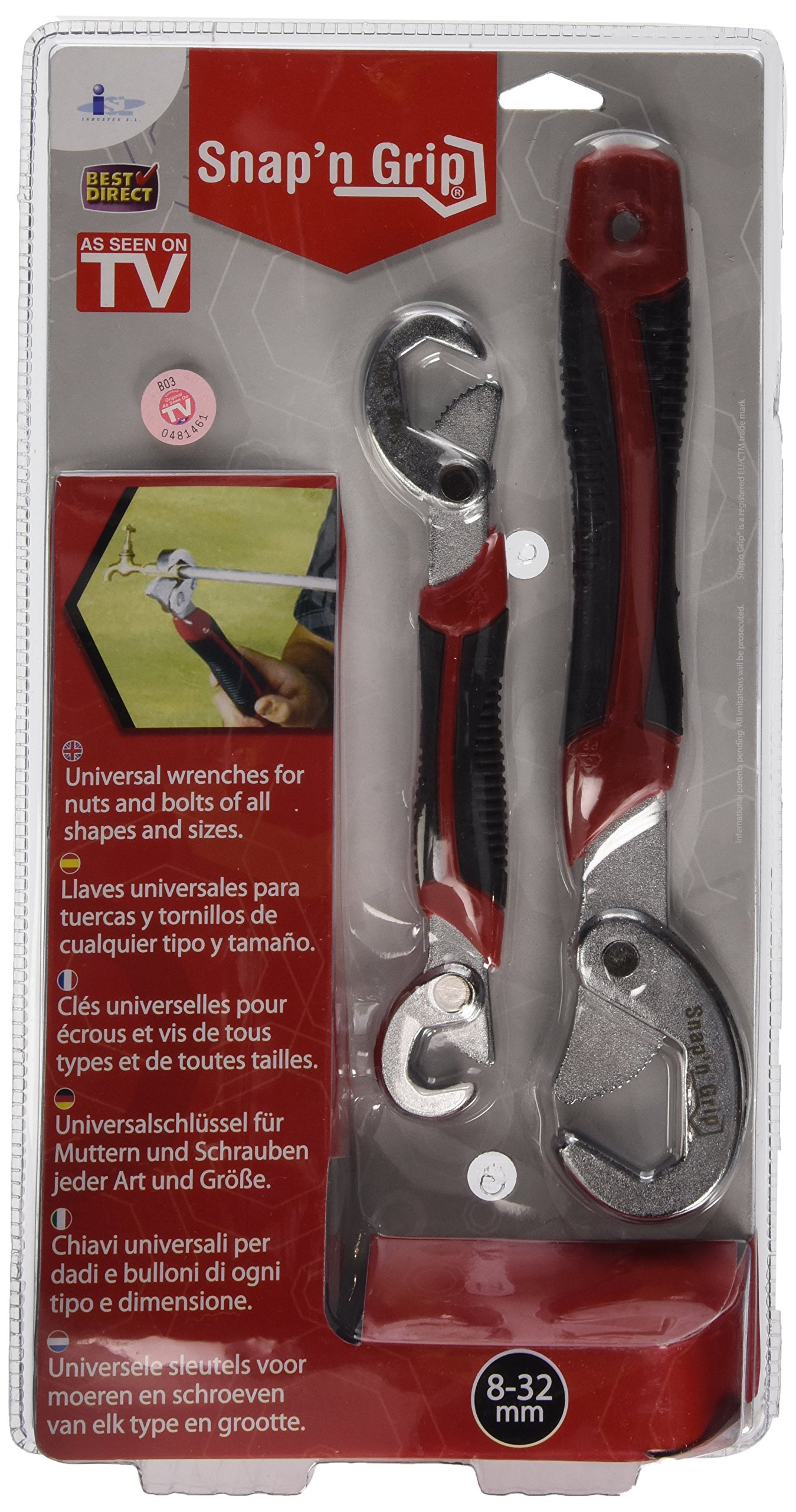 SNAP'N GRIP CHIAVI PAPPAGALLO UNIVERSALI PER DADI E BULLONI DI OGNI TIPO E DIMENSIONE