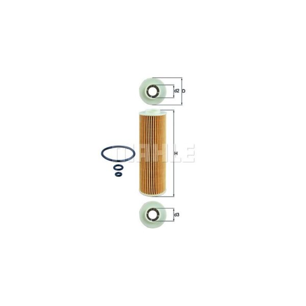 MAHLE ORIGINAL OX 183/1D Filtro olio