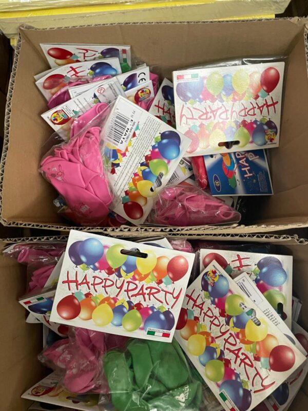 PALLONCINI GONFIABILI PER FESTE DI COMPLEANNO DIVERSE COLORAZIONI (numero pezzi indicativo)