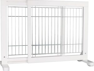 Trixie 39455 Barriera per cani in legno 65 - 108 × 61 cm Bianco (usato solo per esposizione - scatola rovinata)
