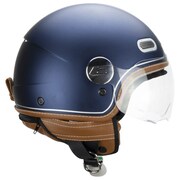 CGM Casco open face, 191V PIX VINTAGE Blu Argento satinato sagomata, XL (58cm)