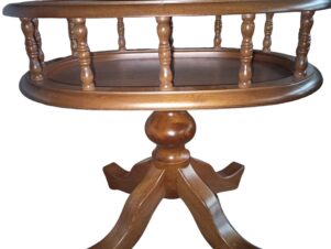 Tavolino noce ovale 48x43x54