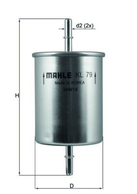 KNECHT KL 79 Filtro carburante alfa audi skoda