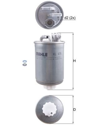 MAHLE ORIGINAL KL 476D Filtro carburante