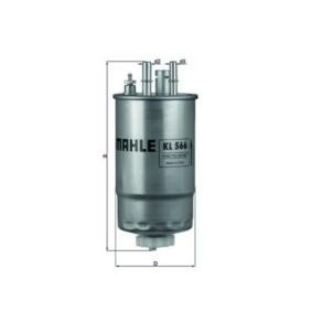 MAHLE ORIGINAL KL 566 Filtro carburante