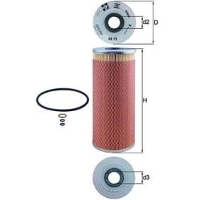 MAHLE ORIGINAL OX 72D Filtro olio