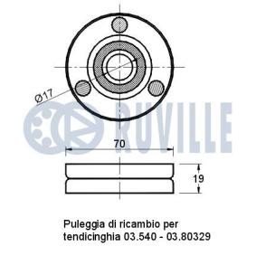 RUVILLE 55882 Galoppino / Guidacinghia, Cinghia dentata