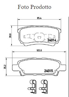 Magneti Marelli pastiglie freno doodge crysler 05191271AA T1395MM