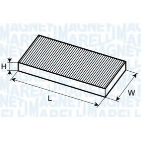 MAGNETI MARELLI 350203061050 Filtro abitacolo OE 8A0819439B — AUDI