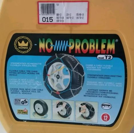 KONIG T2 NO PROBLEM 015 CATENE DA NEVE 1 COPPIA NUOVA
