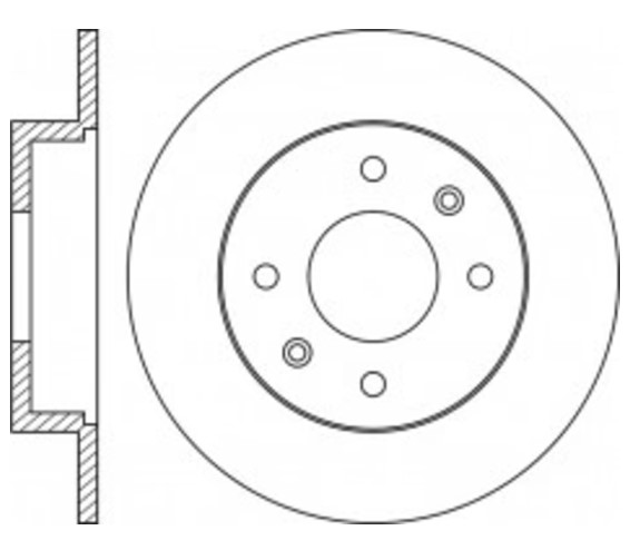 BENDIX 561615B COPPIA DISCHI FRENO OEM NISSAN 43206-99J01