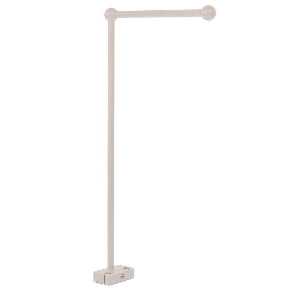 supporto per cellulare babybay adatto a tutti i modelli con aste rotonde / regolabile in continuo / realizzato in legno massello di faggio (laccato naturale)