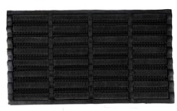 SCHWARZ RUBBER & KOKOS (105648) Entrando zerbino in cocco e gomma (75 X 45 cm), porta d'ingresso, balcone o patio - per uso esterno, antiscivolo, robusto (nero)