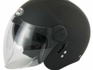 CGM Casco open face, 136A DNA MONO Nero opaco, L (59cm)