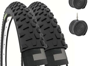 2 COPERTONI 26 X 2.10 (54-559) + CAMERE D'ARIA PNEUMATICI NERI MOUNTAIN BIKE BICI BICICLETTA MTB